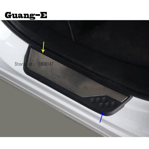 For Honda CRV CR-V 2017 2018 2019 2020 Car Outside LED Light Threshold Article Stainless Steel&Plastic Lamp Door Plate Panel