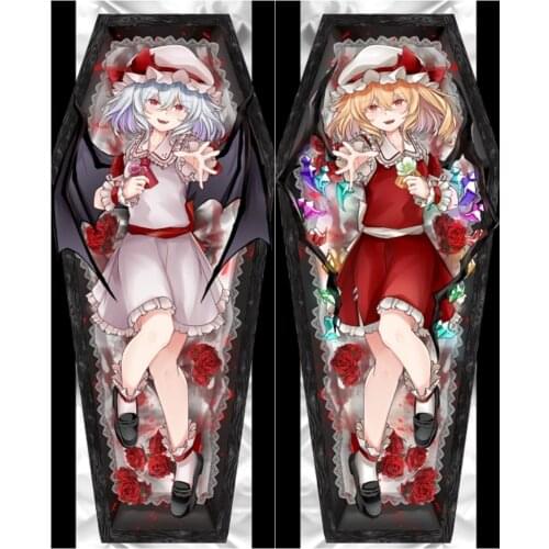 Touhou Project Flandre Remilia Scarlet Cosplay Dakimakura Pillow Case Hugging Body Prop