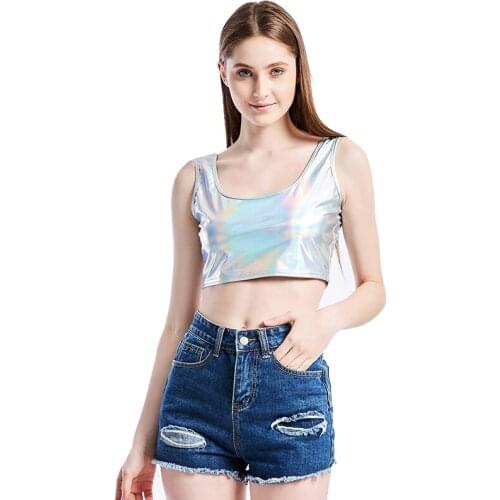 YSDNCHI Summer Vest Slim Short Tops Sexy Tanks Nightclub Tank Top Ladies Female Sleeveless Female Crop Top