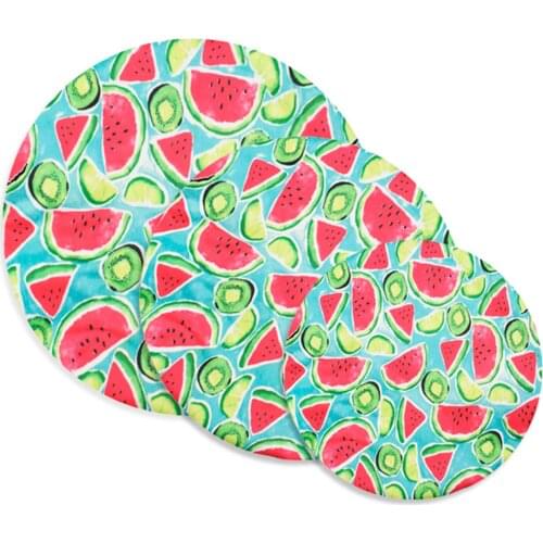 Reusable Cloth Bowl Cover Elastic Durable Cotton Cloth Dust Container Cover With Leak-free Lining Set Of 3