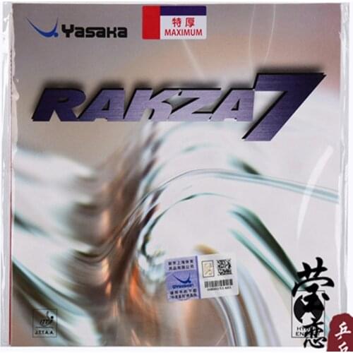 Original yasaka RAKZA 7 soft (B-77) and RAKZA 7(B-76) table tennis rubber made in energy rubber for table tennis racket