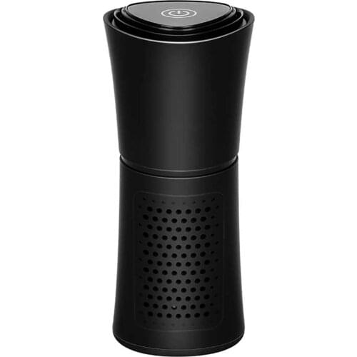 Portable Car Air Purifier Negative Ion Generator Deodorizing Air Fresher With Aroma Sheet 360 Degree Air Purification