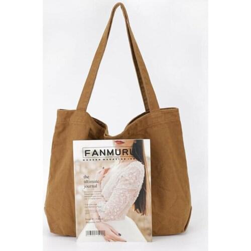 Women Casual Canvas Large Capacity Lady Handbag Shoulder Bags Tote Shopping Bag