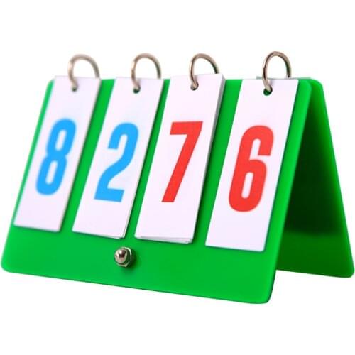 PVC digit scoreboard for sports event board game foldable and portable metal buckle plastic plate two colors
