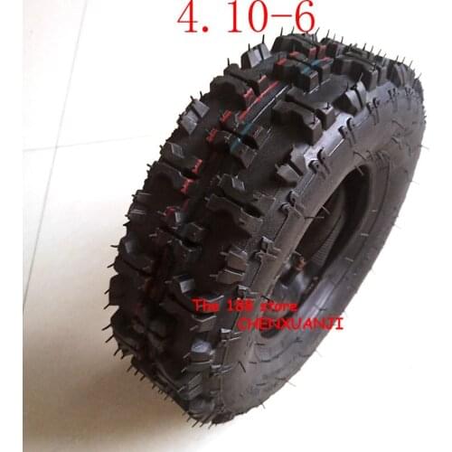 Size 4.10-6 tire and inner tubeFit All Models ATV Go kart MIni Quad 47cc 49cc snowplow tires Snowmobile tires