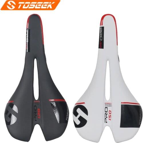 TOSEEK Lightweight 124g Full Carbon Fiber MTB Road Bike Saddle Seat Cushion Bicycle Saddle Length: 278mm, Width: 138mm