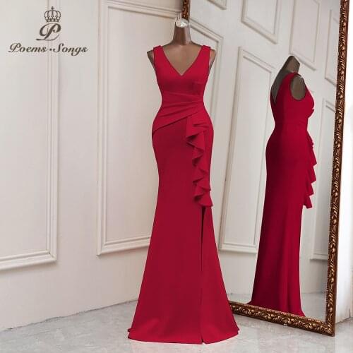 Sexy prom dresses 2021 Mermaid Evening dresses vestidos de promocion Bridesmaid dresses wedding ceremony dresses