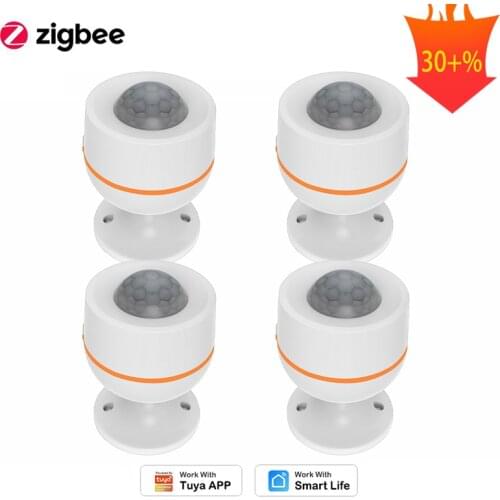Smart PIR Motion Temperature Sensor Humidity Sensor IR Detector Home Security Notification Sync Tuya Smart Life Need ZigBee Hub