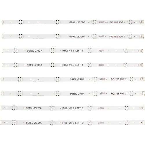 LED backlight strip for 49inch TV LG 49UH603V 49UH620V LC490DGE 6916L-2709A 6916L-2710A 6916L-2711A 6916L-2712A