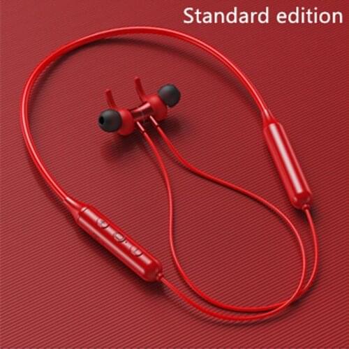 TWS DD9 Bluetooth 5.0 Wireless Sports Waterproof Headphones, Stereo Bass, Neck-mounted Metal Magnetic Bluetooth Headphones