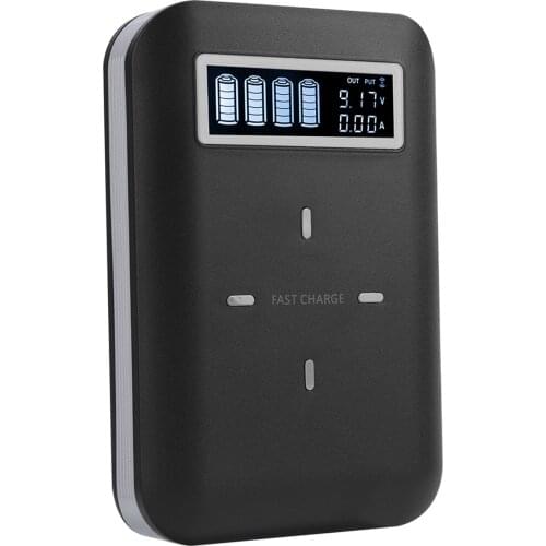 Quick Charge 4*18650 Power Bank Case 10W Wireless Charging USB Charger QC 3.0 PD DIY Shell 18650 battery Holder Charging Box