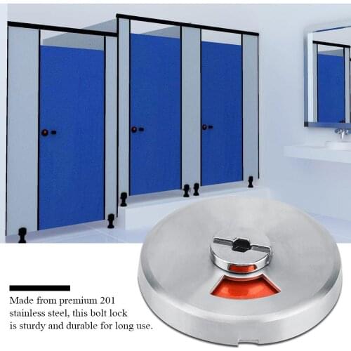 Toilet Door Indicator Lock Privacy WC Latch Vacant/Engaged Door Lock w/ Screw Toilet Bathroom Shower Indicator Bolt doorlock