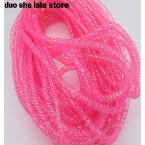 8mm encrypted elastic fishbone network tube Crinoline tube DIY accessories 30yards/lot
