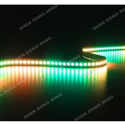 1M 144led/m 144IC/m built-in IC white/black PCB WS2812 changeable color RGB led strip digital, led pixel strip, led tape light