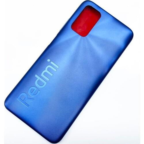 100% Original For Xiaomi Redmi 9T J19S M2010J19SG / 9 Power Back Battery Cover Door Housing case Rear parts With Volume Button