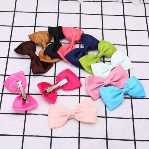 20Pcs Baby Girl Kids Hair Bow Boutique Alligator Clip Grosgrain Ribbon Bowknot F3ME