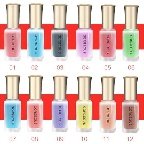3D Nail Art Pen Long Lasting Nudes Color Shining Semi Transparent Jelly Nail Polish Gel 10ml EF
