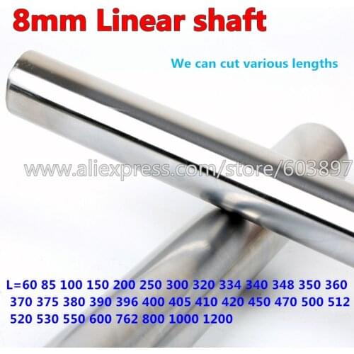 4pcs Optical Axis 405/406/410/420/437/450 mm Smooth Rods 8mm Linear Shaft Rail 3D Printers Parts Chrome Plated Guide