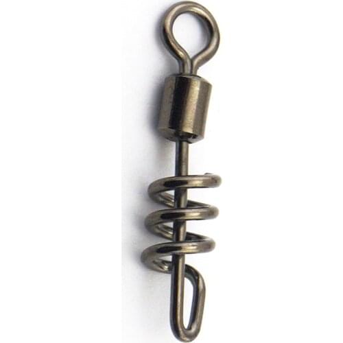 5pcs/lot Barrel Swivel Rolling Swivel With Screwed Snap Fishing Tackle Fishing Swivel Fishing Accessory
