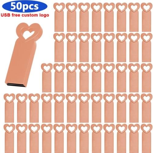 50pcs/lot Free Logo USB 2.0 Flash Drive 128GB 64GB 32GB 16GB Pen Drives Pendrive USB 8gb Pen Disk Flash Drive Memory USB Stick
