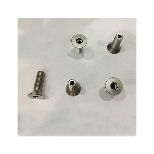 6pcs M4 M5 Stainless Steel hollow screws bolts hex socket cap head screw through hole bolt 6mm-16mm length