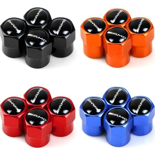 4pcs Car styling for Mercedes Benz AMG CLK CLA A180 A200 A300 S300 S350 C200 metal badges emblem stickers wheel tire valve caps