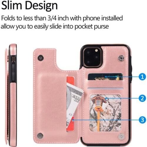 Multi Card Slots Holder Leather Case For iphone 12 11 12 Pro Max Xs Max Xr Xs Flip Stand Cover for iphone 6 6s 7 8 Plus X Coque