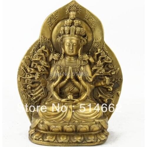 FengShui Brass Thousands Hands GuanYin Figurines