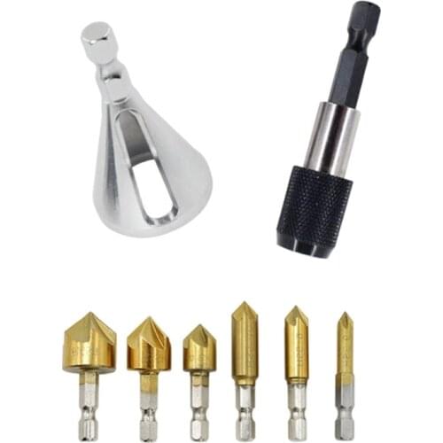 Deburring External Chamfer Tool Triangular Remove Burr Tools Corner Trimming Thorn Removal Gadget for Metal Drilling Tool 896B