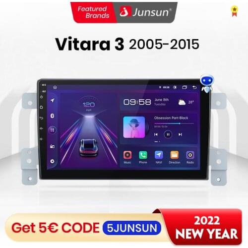 Junsun V1 Pro 4G Android 10.0 4G+64G Car Radio Multimedia Player For Suzuki Grand Vitara 3 2005 -2015 GPS Navigation no 2din dvd
