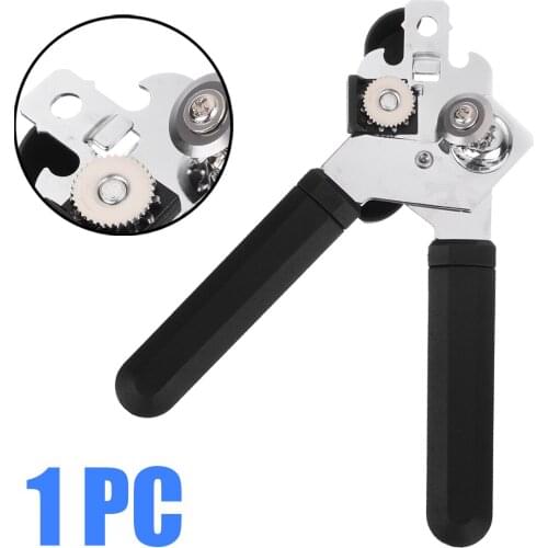 Can Opener Stainless Steel Non Slip Bottle Beer Tin Can Opener With Grip Rubber Handle Practical Bar Kitchen Cans Gadgets Tool