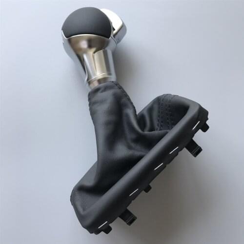 Nappa Leather Automatic Gear Shift Knob Handball Gear Stick Universal for Audi Q3 A3 S3 RS3 VW Golf for DSG S-Tronic