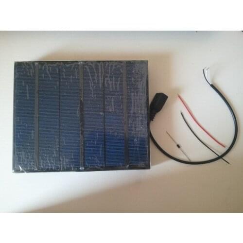 ALLMEJORES 6V 3.5W Mini Solar Panel 580MA Top Qualtiy Epoxy Solar panel cell for DIY solar charger.Give USB & diodes For free