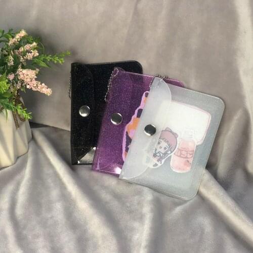 Fashion Transparent Unisex Credit Card Holder Wallet Waterproof Key Bag Photo Bag Organizer Case Id Card Holder Thin Coin Purse