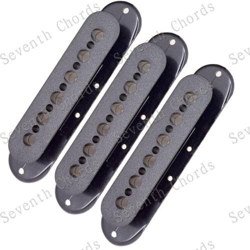 A Set of 3 Pcs Electric Guitar Plastic Single Coil Slug Bobbins Black guitar accessories