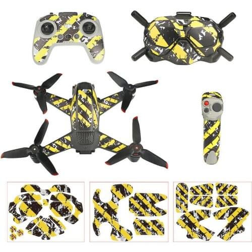 Body Sticker Drone Controller Decals Skin Protector for DJI FPV Combo Goggles V2