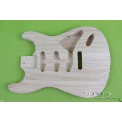 New SSS electric guitar body Unfinished Paulownia Light weight High Quality #858