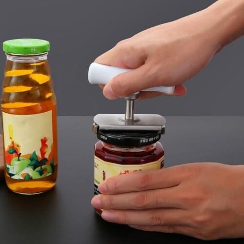 Stainless steel lid opener multifunctional cap opener rotating lid opener creative kitchen gadgets