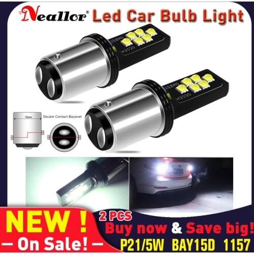 P21/5w Led Canbus 1157 BAY15D 7528 1156 Ba15s T20 W21W Parking Turn Signals Lights Bulbs On Cars 7443 7506 Auto Diode Lamps P21w