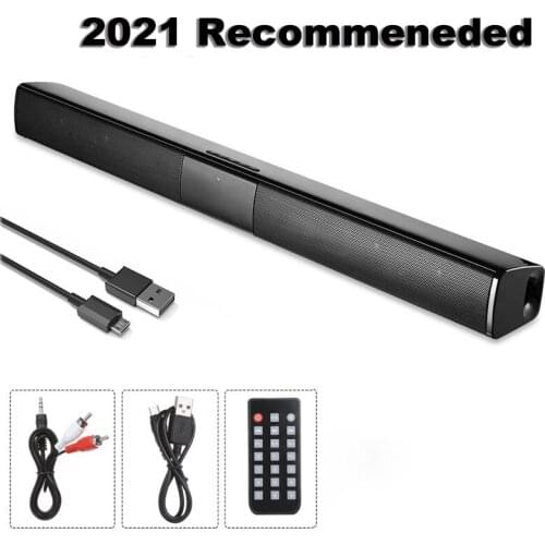 20W TV Sound Bar Wired and Wireless Bluetooth Home Surround SoundBar For PC Theater TV Speaker