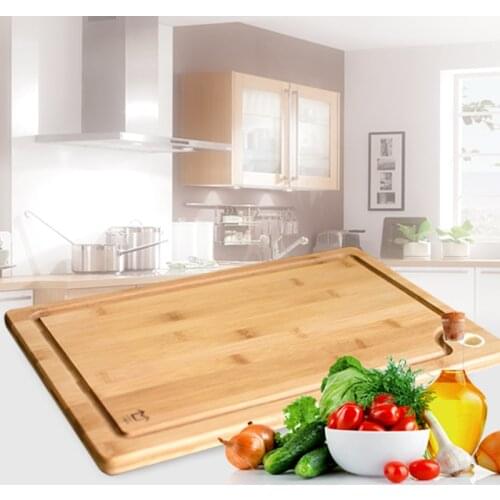 Bamboo wood cutting board with sink hanging hole thickening large panel kitchen household cutting board fruit