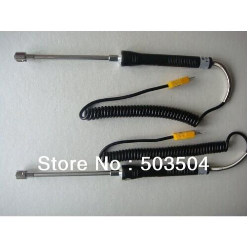 Handle K Type surface thermocuople with Spring Coil Cable and Minuaure Connector 0-550C