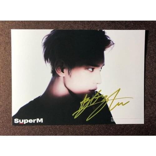 Hand signed SuperM Taeyong autographed photo NCT 127 5*7 092019N4