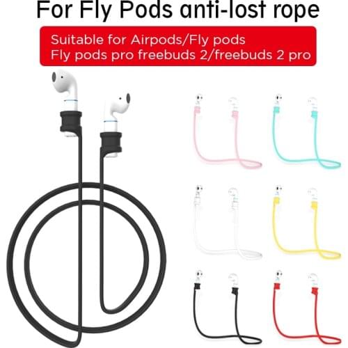 Anti-Lost Silicone Earphone Rope Holder Cable For Huawei FlyPods For Xiaomi Air Wireless Bluetooth Headphone Neck Strap Cord