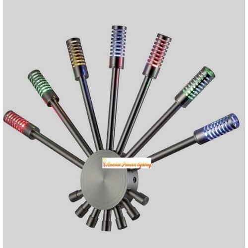 Modern minimalist TV wall led wall lamp KTV Bar lamp Colorful night light childrens room bedroom hallway.12V / 1W / LED * 7