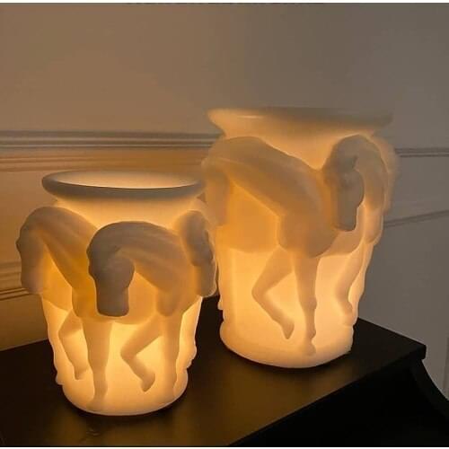 Istanbul Candle Horse Vase Candles 2 Pieces