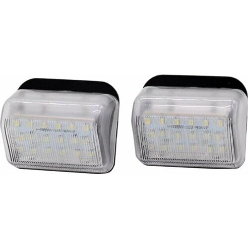 SUNKIA 2Pcs/box LED License Number Plate Light for Mazda CX-5/CX-7/Mazda6 Atenza/MazdaSpeed6 with 18# 6000k High Power LED Chips