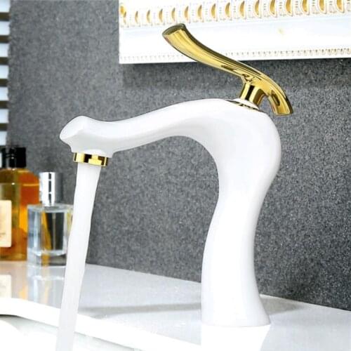 Vidric White Bath Mixers