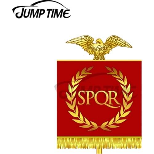 JumpTime 13 x 9.8cm Vexilloid of the Roman Empire RV Car Stickers Windows Scratch-proof Cartoon Vinyl Car Wrap Waterproof Decal