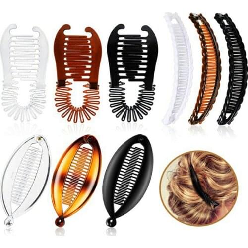 Banana hair clips Fish hairpin combs Fashion combs Hot style banana clip Ponytail clip hair combs Flat clamp